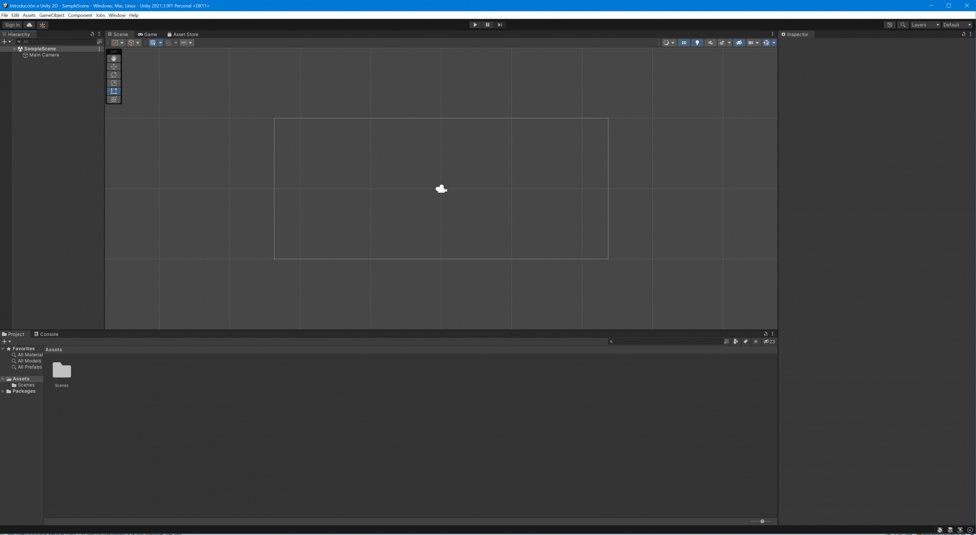 02 Unity 2D - Editor