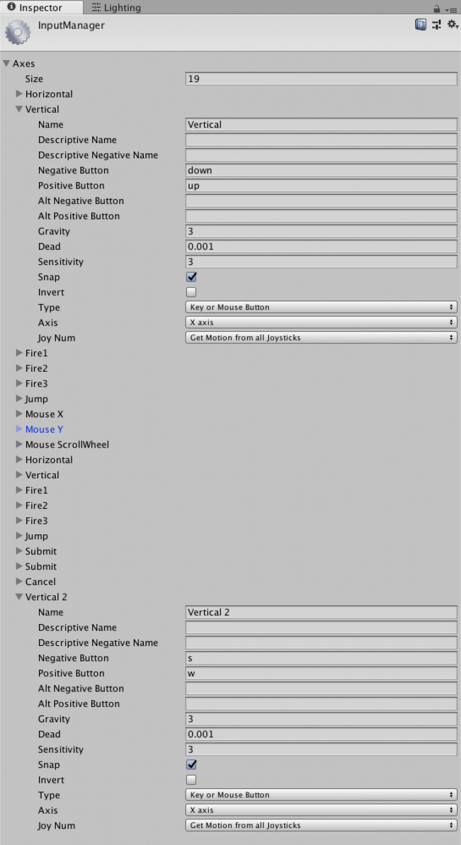 16. Input Manager modificado