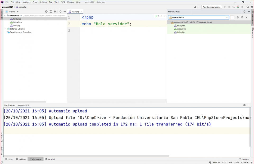 13 Upload and remote server