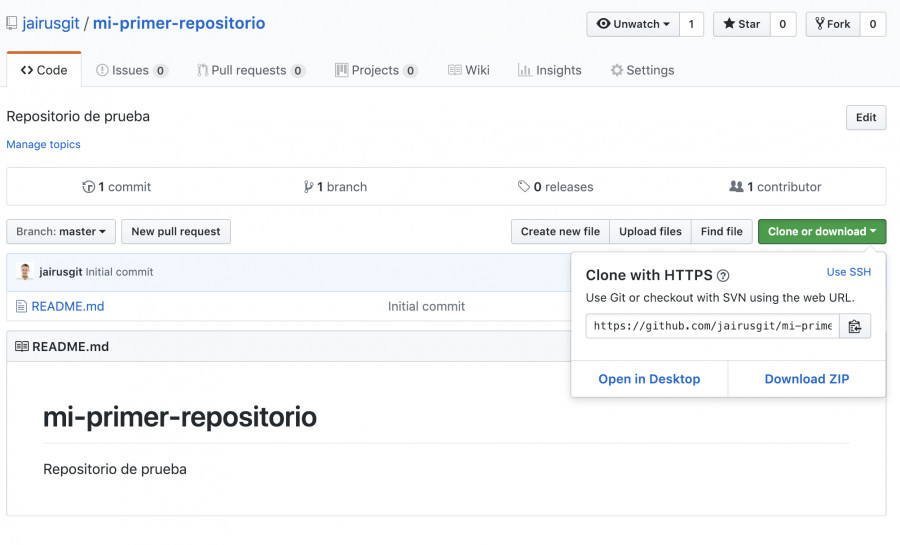 Clonar repositorio