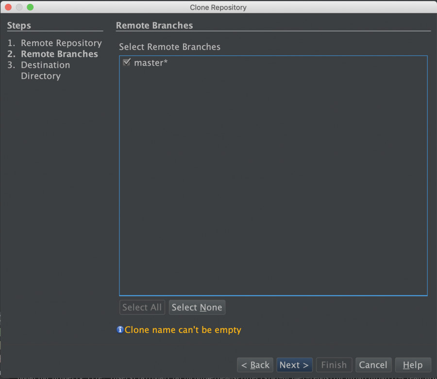 Seleccionar rama netBeans