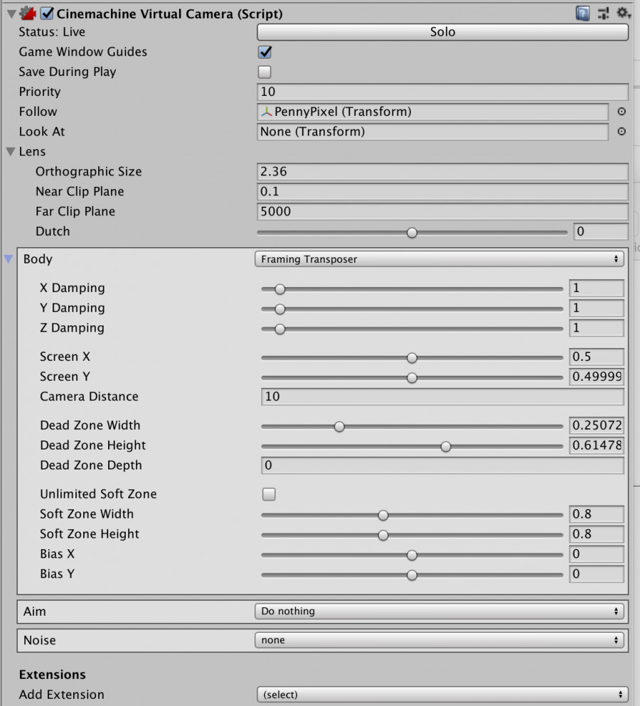 10. CInemachine Virtual Camera