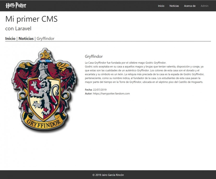 Laravel Noticia