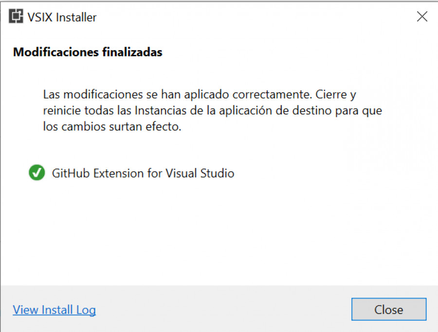 03. Finallización de instalación