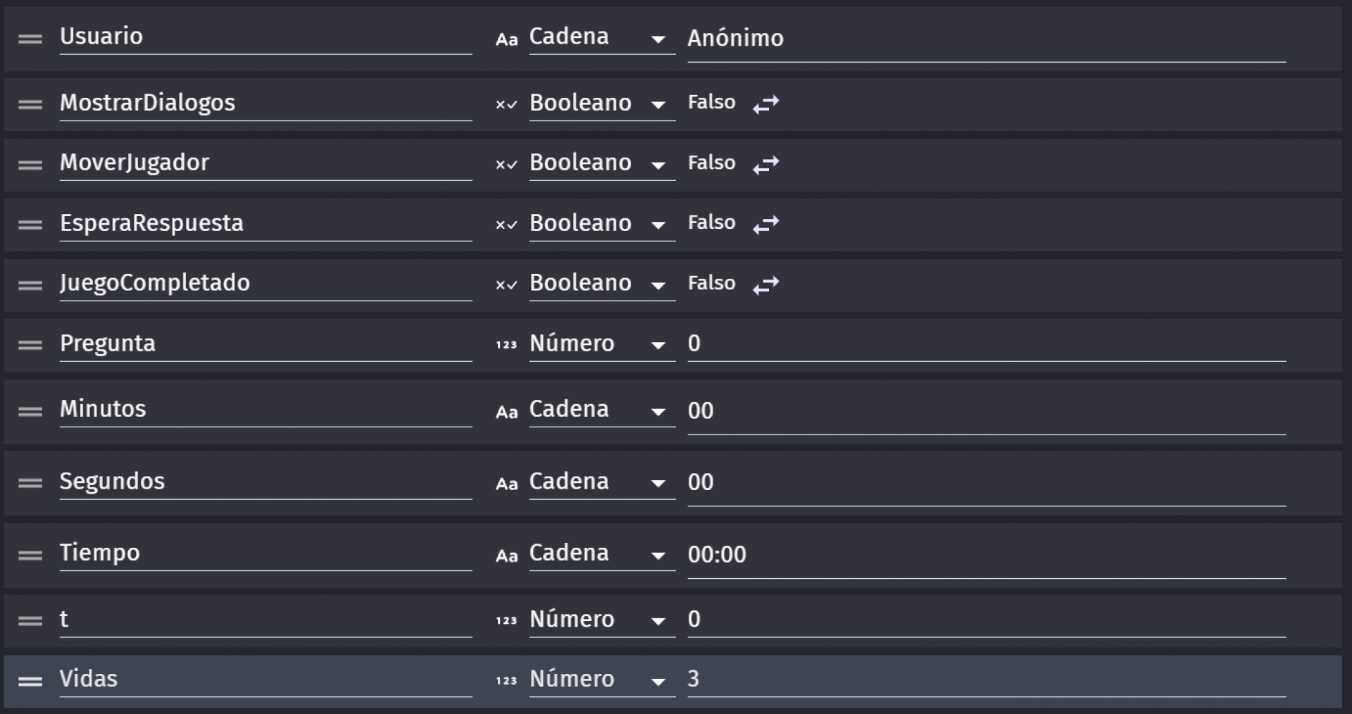 52 Variables