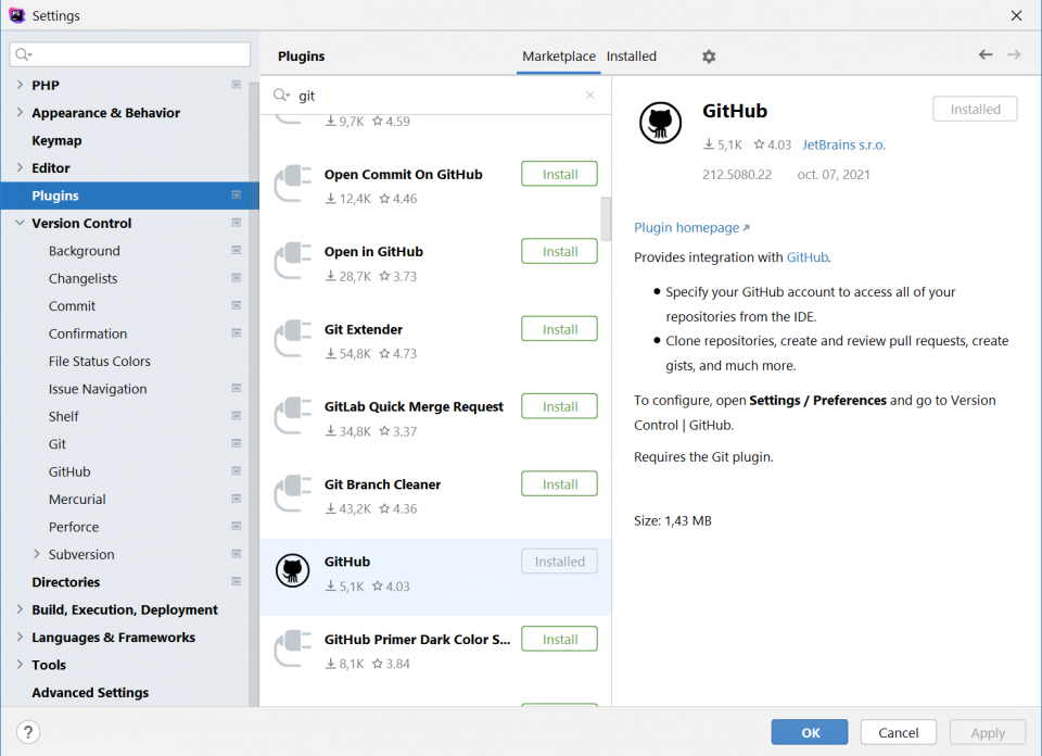 Plugins GitHub